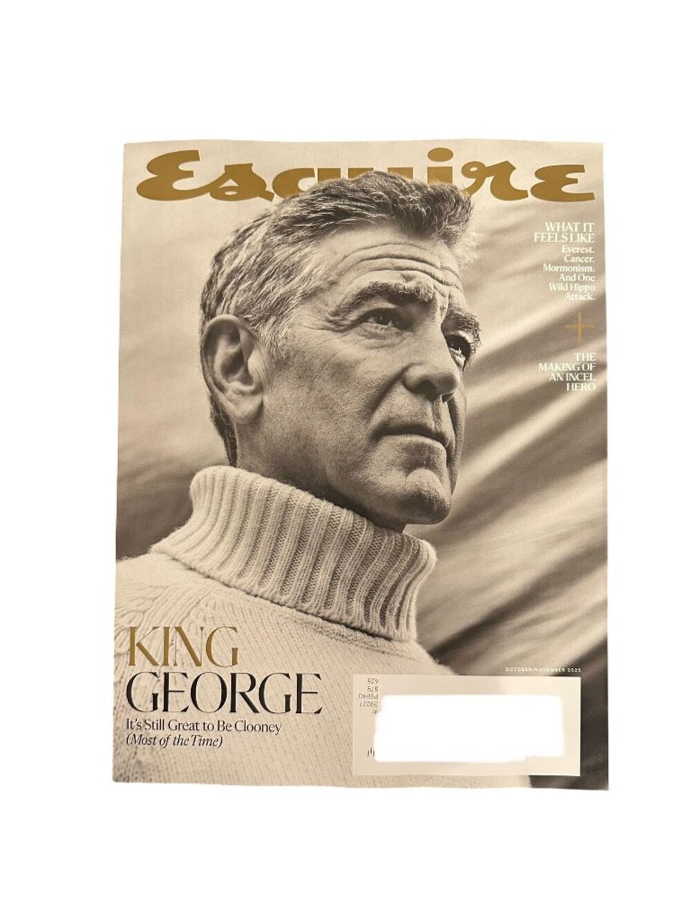 Esquire Magazine October/November 2025 King George Still Great to Be Clooney